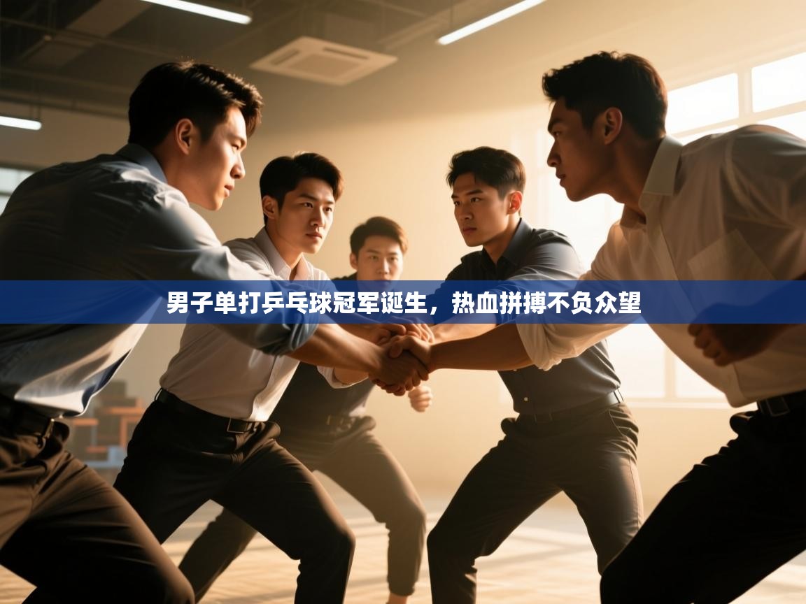 蓝鲸体育app安卓版-男子单打乒乓球冠军诞生,热血拼搏不负众望 第3张