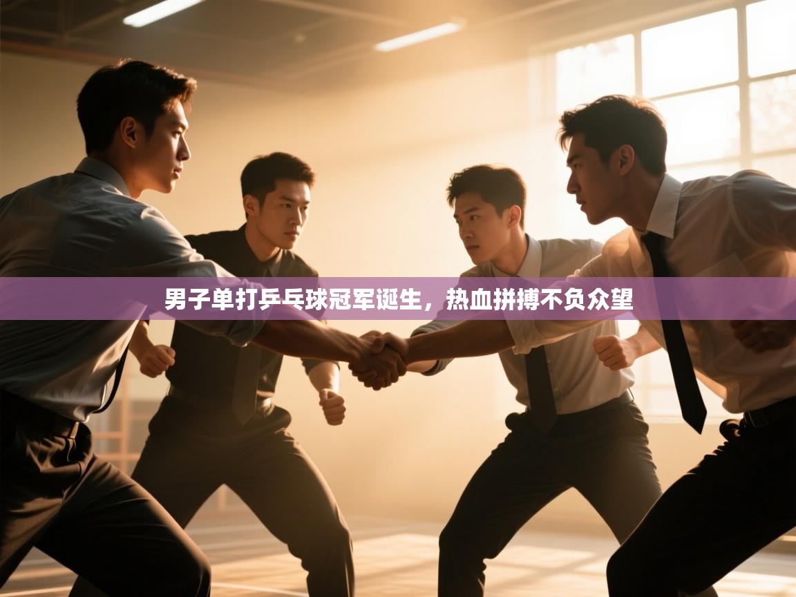 蓝鲸体育app安卓版-男子单打乒乓球冠军诞生,热血拼搏不负众望 第2张